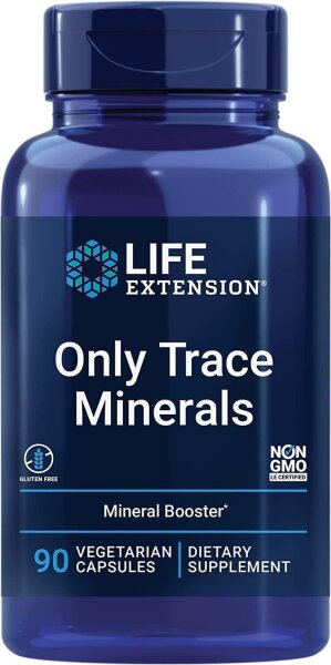 Life Extension, Only Trace Minerals, Spurenelemente, 90 pflanzliche Kapseln