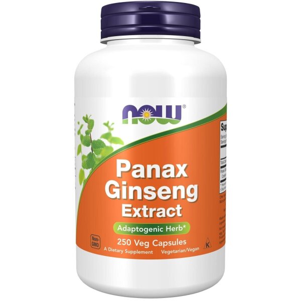 Now Foods, Panax Ginseng Extract, 250 Veg. Kapseln