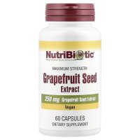 NutriBiotic, Grapefruitkernextrakt, 250 mg, 60 Kapseln
