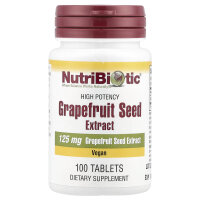 NutriBiotic, Grapefruitsamenextrakt, 125 mg, 100 Tabletten