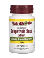 NutriBiotic, Grapefruitsamenextrakt, 125 mg, 100 Tabletten