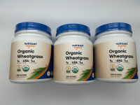 3x Nutricost, Bio-Weizengras, geschmacksneutral, 454 g