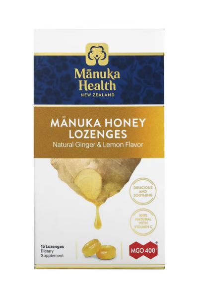 Manuka Health, Manuka-Honig-Lutschtabletten, MGO 400+, 15 Lutschtabletten