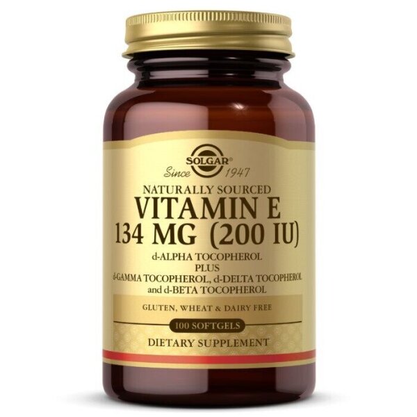 Solgar, Naturally Sourced Vitamin E, 200 IU, 100 Softgels