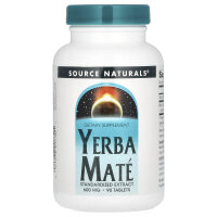 Source Naturals, Mate Strauch, 600 mg, 90 Tabletten