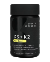 Sports Research, Vitamin D3 + K2, auf pflanzlicher Basis,...