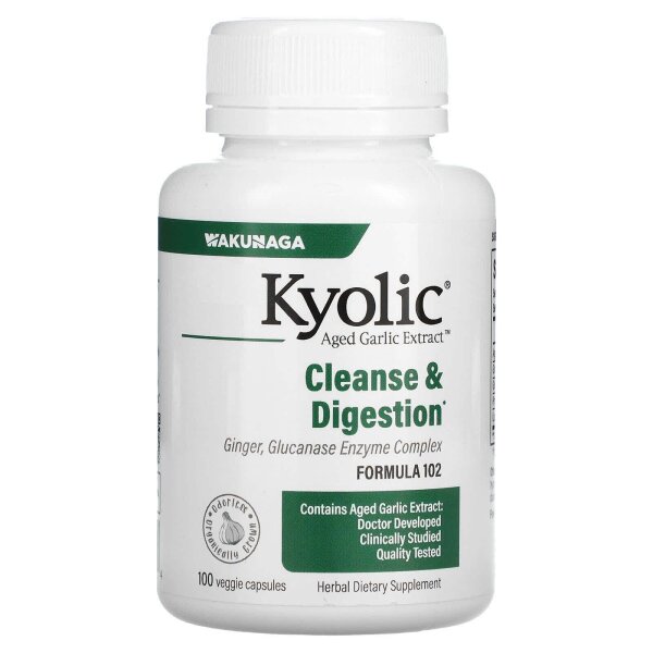 Wakunaga, Kyolic, Cleanse&Digestion, 100 Kapseln