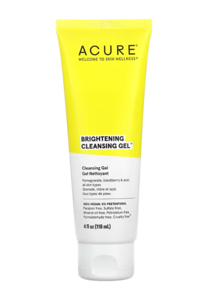 ACURE, Brightening Cleansing Gel, aufhellendes Reinigungsgel, 118 ml