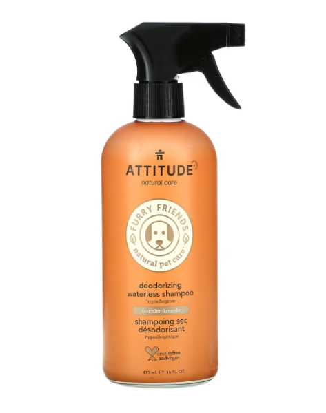 ATTITUDE, Desodorierendes wasserloses Shampoo, Lavendel, 473 ml