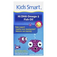 Bioglan, Kids Smart, DHA-Omega-3-Fisch?l, Frucht, 30...