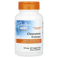 Doctors Best Zimtextrakt mit Cinnulin PF, 125 mg, 60...