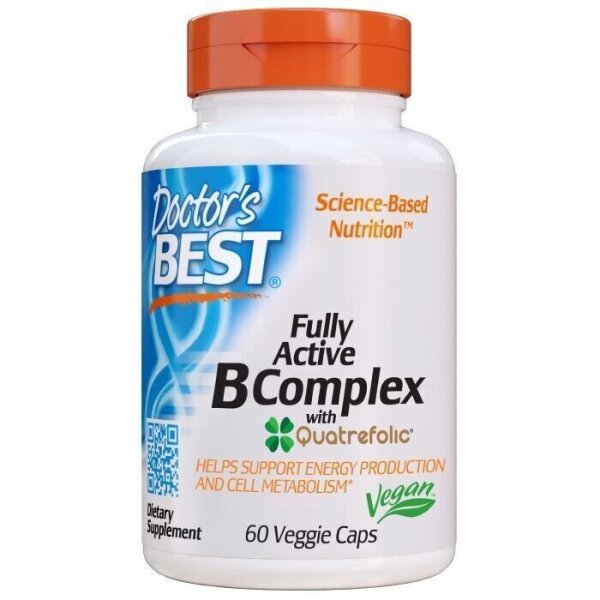 Doctors Best, Activated B Complex, vollst?ndig aktiver B-Komplex, 60 Kapseln