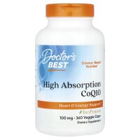 Doctors Best, hoch absorbierbares CoQ10 mit BioPerine, 100 mg, 360 Kapseln