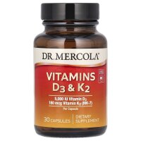 Dr. Mercola, Vitamin D3 & K2, 30 Kapseln