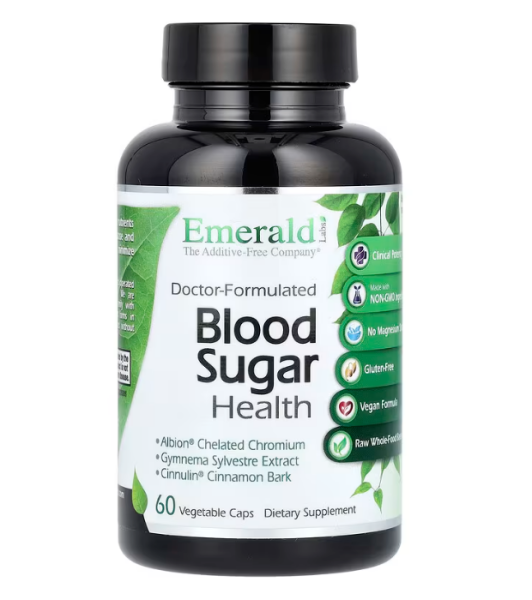 Emerald Laboratories, Blood Sugar Health, 60 pflanzliche Kapseln