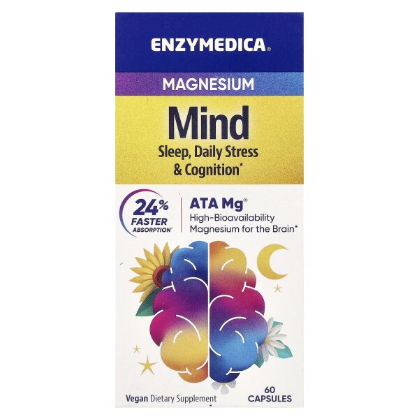 Enzymedica, Magnesium, Geist, 60 Kapseln