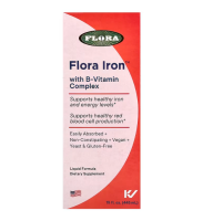 Flora, Eisen mit B-Vitamin-Komplex, 445 ml
