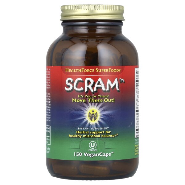 HealthForce Superfoods, Scram, 150 vegane Kapseln