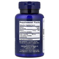 Life Extension, Acetyl-L-Carnitine, 500mg, 100 Veg. Kapseln