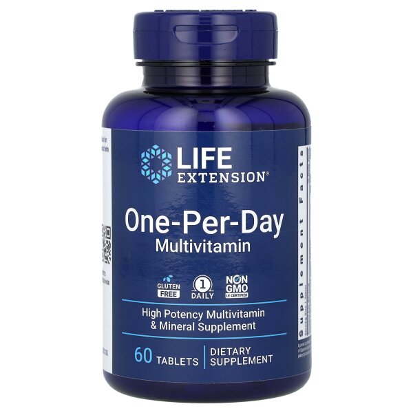 Life Extension, One-Per-Day Multivitamin, 60 Tabletten