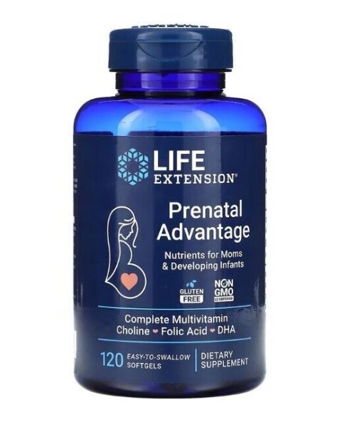 Life Extension, Prenatal Advantage, Pr?natale Vitamine, 120 Weichkapseln