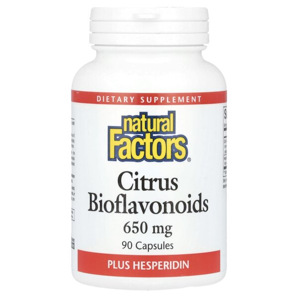Natural Factors, Bioflavonoide Zitrusfr?chten + Hesperidin, 650 mg, 90 Kapseln