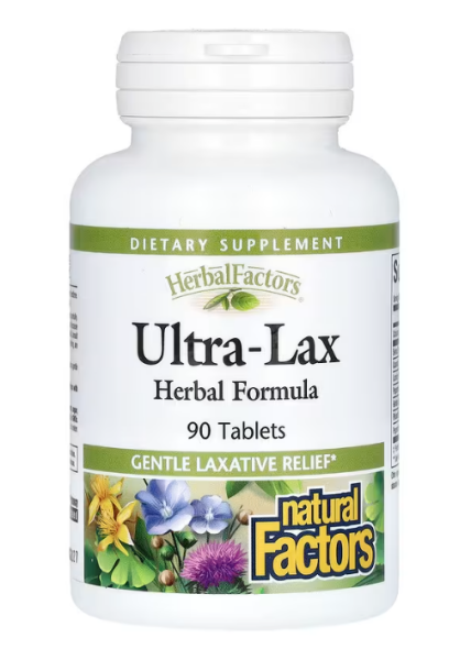 Natural Factors, Herbal Factors, Ultra-Lax, Kr?uterformel, 90 Tabletten