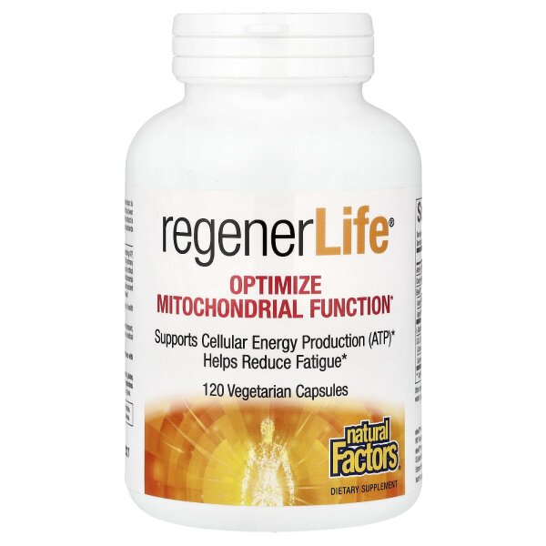 Natural Factors, RegenerLife, Mitochondrienfunktion, 120 vegetarische Kapseln