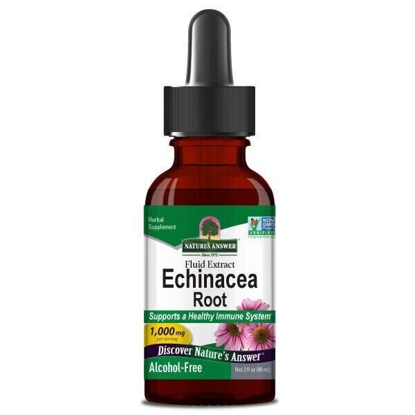 Natures Answer, Echinacea Root, Alcohol-Free, 1000mg, 60ml