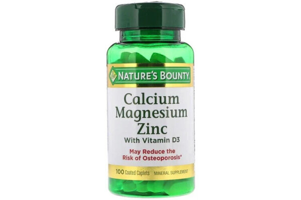 Natures Bounty Calcium Magnesium Zinc with Vitamin D3 - 100 Stk.
