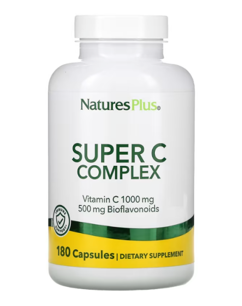 NaturesPlus, Super C Complex, Vitamin-C-Komplex, 180 Kapseln