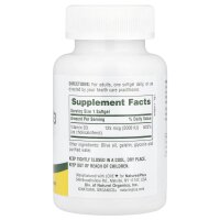 NaturesPlus, Vitamin D3, 125 mcg (5.000 IU), 60 Weichkapseln