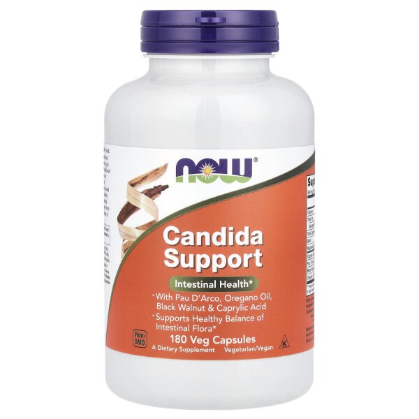 NOW Foods, Candida Support, Unterst?tzung bei Candida, 180 pflanzliche Kapseln