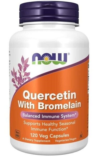 NOW Foods, Quercetin mit Bromelain, 120 vegetarische Kapseln