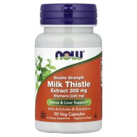 Now Foods, Silymarin Milk Thistle, 300mg, 50 Veg. Kapseln