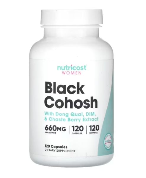 Nutricost, Frauen, Trauben-Silberkerze, 660 mg, 120 Kapseln