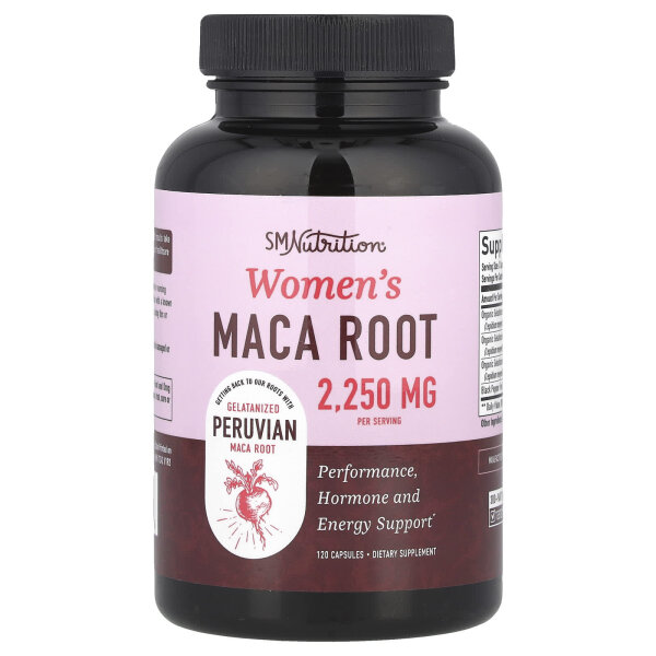 SMNutrition, Women?s Maca Root, Maca-Wurzel f?r Frauen, 2.250 mg, 120 Kapseln