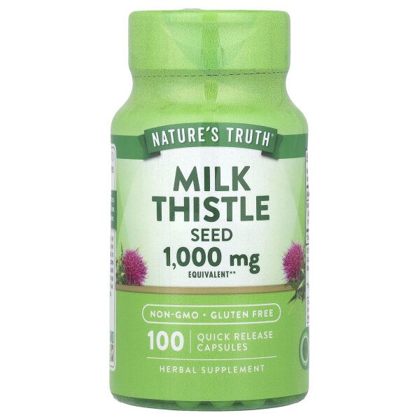 Natures Truth, Mariendistelsamenextrakt, 1.000 mg, 100 Kapseln