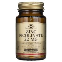Solgar, Zinc Picolinate, Zinkpicolinat, 22 mg, 100 Tabletten