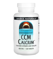 Source Naturals, CCM Kalzium, 300 mg, 120 Tabletten