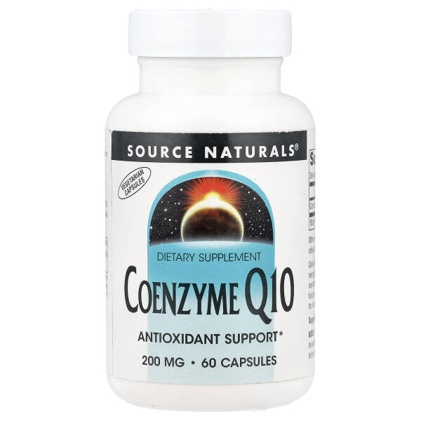 Source Naturals, Coenzyme Q10, Coenzym Q10, 200 mg, 60 Kapseln
