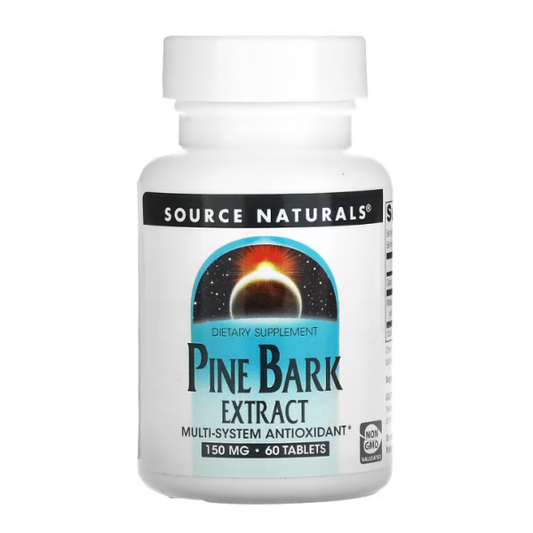 Source Naturals, Pine Bark Extract, Pinienrindenextrakt, 150 mg, 60 Tabletten