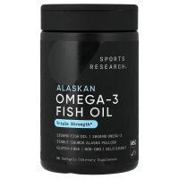 Sports Research, Omega-3, dreifache Wirkstärke, 1.250 mg Fischöl, 90 Kapseln