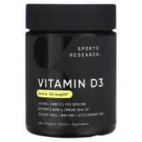 Sports Research, Vitamin D3, 125 mcg (5.000 IU), 360 Weichkapseln