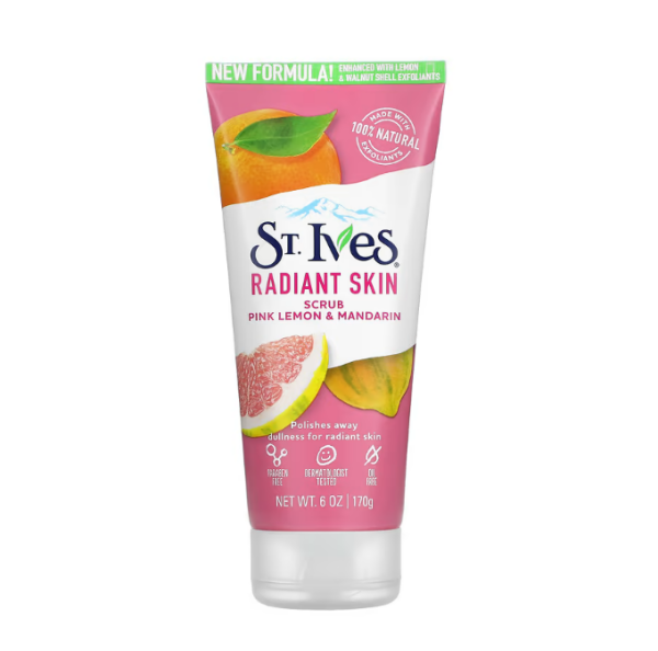 St. Ives, Radiant Skin, Peeling mit rosa Zitrone und Mandarine, 170g