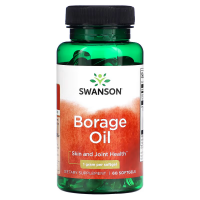 Swanson, Borretsch?l, 1 g, 60 Weichkapseln