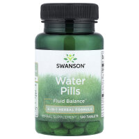 Swanson, Wassertabletten, 120 Tabletten