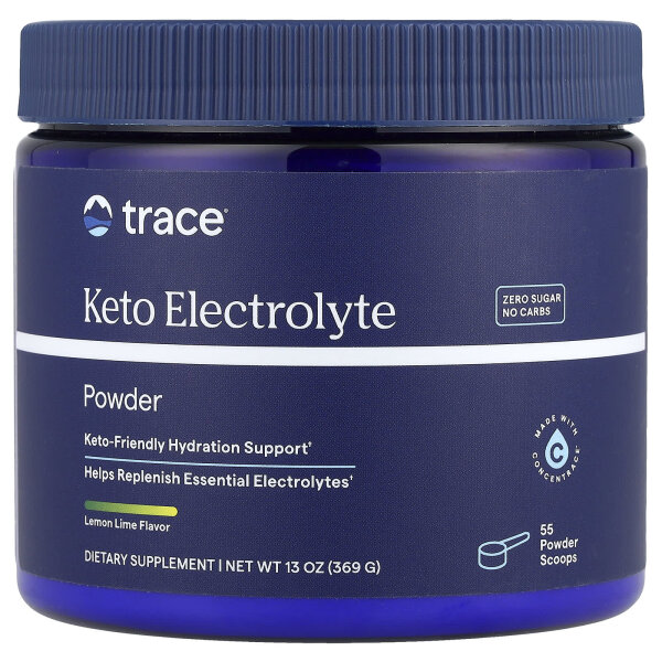 Trace Minerals, Keto-Elektrolytpulver, zuckerfrei, Zitronen-Limetten, 330 g