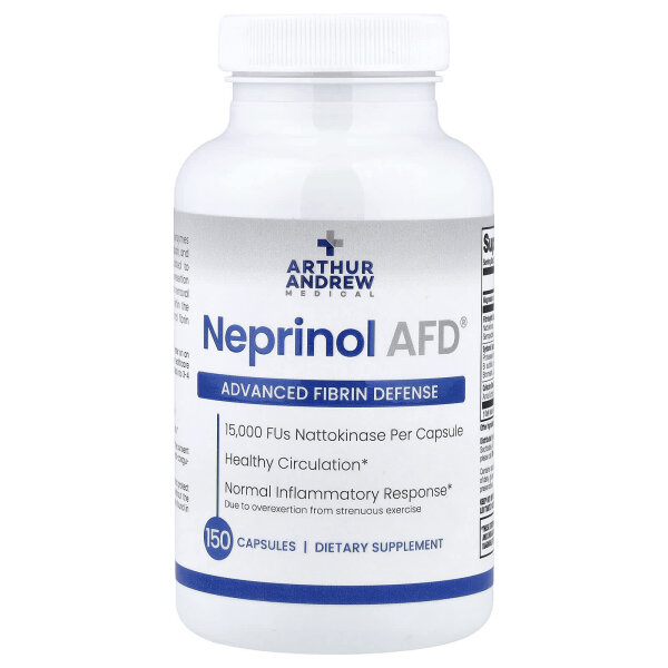 Arthur Andrew Medical, Neprinol AFD, Fibrinabwehr, 15.000 FU, 150 Kapseln
