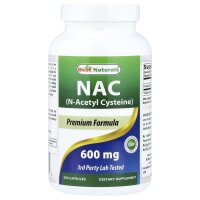 Best Naturals, NAC, N-Acetylcystein, 600 mg, 250 Kapseln